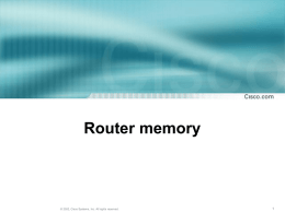 Router configuration sources