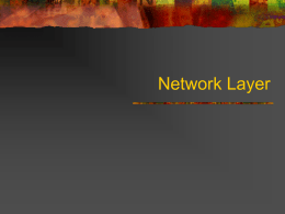 Network Layer - Home Pages of People@DU