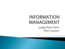 Information Management - Circuit Court of Cook County