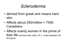 Scleroderma - Faculty of Medicine, McGill University