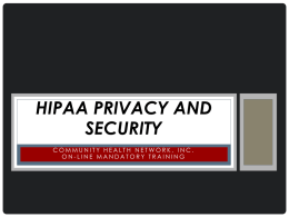 Hipaa security