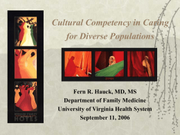 Cultural Competence in Healthcare