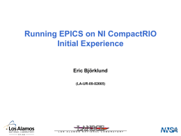 EPICS on CompactRIO - PowerPoint Presentation