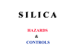 Silica Dust - Hazards and Contros