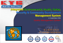 Integrated Environmental, Health & Safety Management System