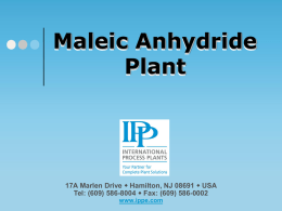 500 TPD Nitric Acid Plant - International Process Plants
