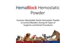 HemaBlock Hemostatic Powder
