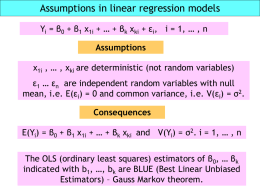 What are linear statistical models?