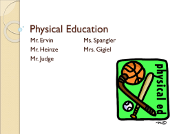 Physical Education Grading - School District of the Chathams