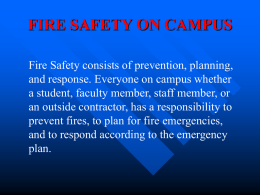 FIRE SAFETY ON CAMPUS - American University in Bulgaria