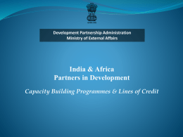 India&rsquo;s partnership with Africa