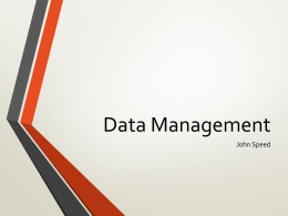 Data Management - Institute of Fundraising