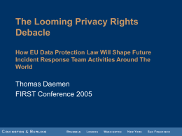 The Impact of EU Data Protection Law on Corporate