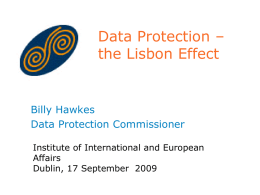 Data Protection and the Health Sector - Home - IIEA