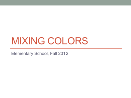Mixing Colors - Student Organizations