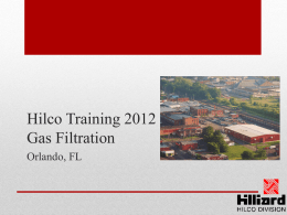 Hilco Training 2012Gas Filtration