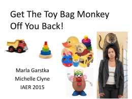 Get The Toy Bag Monkey Off You Back!