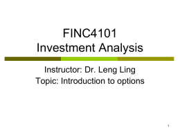 FI4000 Fundamentals of Valuation