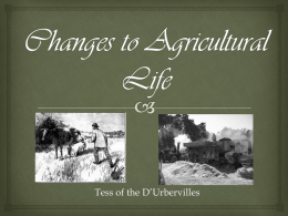 Changes to Agricultural Life
