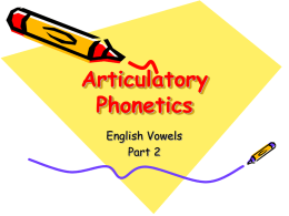Articulatory Phonetics - Sepuluh Nopember Institute of