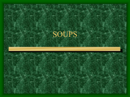 SOUPS - Wisconsin Restaurant Association