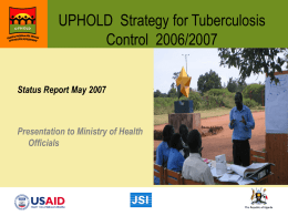 UPHOLD TB STRATEGY 2006/07