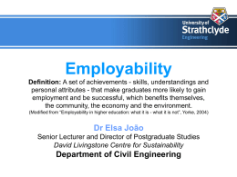 Employability at Strathclyde