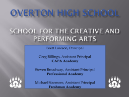 Overton High School School for the Creative and Performing