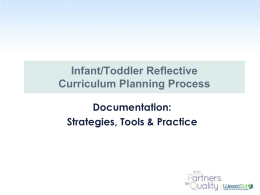 Documentation - The Program for Infant/Toddler Care