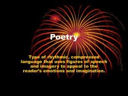 Poetry - Riverdale High School