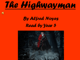 The Highwayman - Primary school