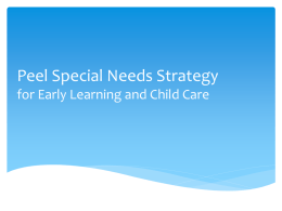 Peel Special Needs Strategy