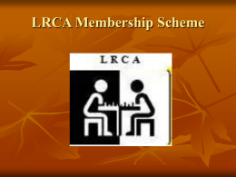 Leicestershire ECF Membership Scheme