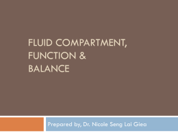 Fluid compartment, function & balance