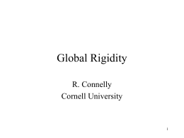 Global Rigidity - Cornell University