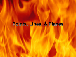 1.2 Points, Lines, & Planes
