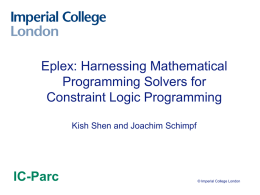 Eplex: Harnessing Mathematical Programming Solvers for