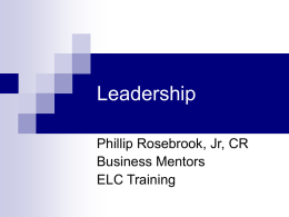 Leadership - Business Mentors