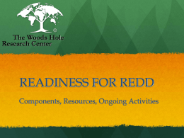READINESS FOR REDD