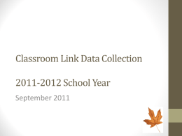 1112_Classroom Link Data Collection_August