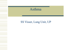 Asthma - University of Pretoria