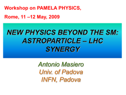 SUSY DM and LHC - Istituto Nazionale di Fisica Nucleare