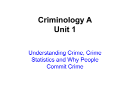Crime Statistics Today