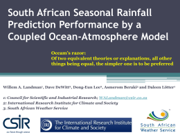 One-tiered vs. two-tiered forecasting of South African