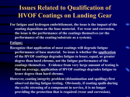 Issues Related to Qualification of HVOF Coatings on