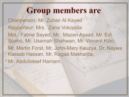 Group members are - United Nations Public Administration