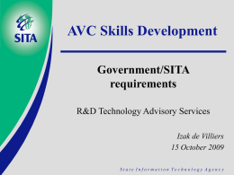 SACIA - AVC Skills Development