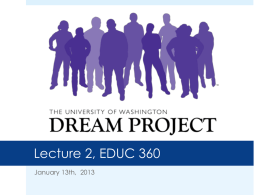 Lecture 1, EDUC 360