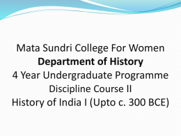 Harappans - Welcome to Mata Sundri College for Women