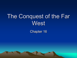 The Conquest of the Far West - Pleasanton Unified School